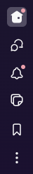 Slack sidebar with small icons enabled
